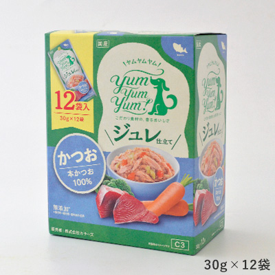 yum yum yum! ジュレ仕立て かつお　30ｇ/12袋　　